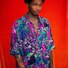 Tops Bloda's Choice | Vintage Silk Shirt With Dope Print