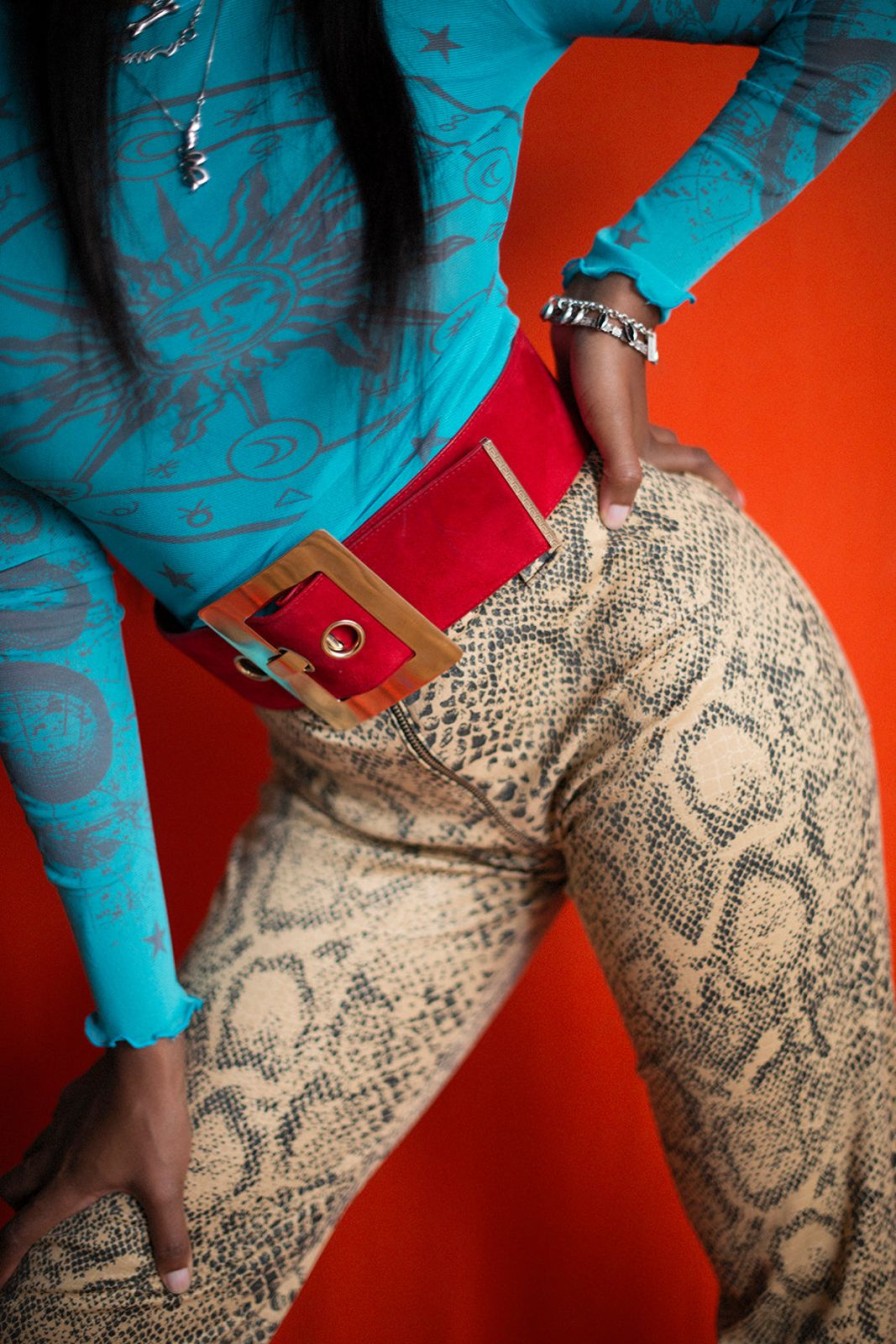 Accessories Bloda's Choice | Versace Red Belt