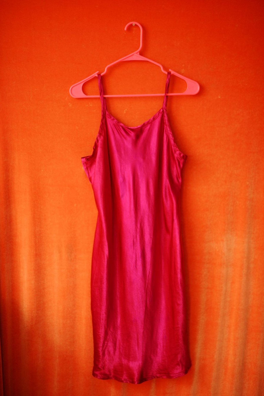 Dresses Bloda's Choice | Fuchsia Slippery Dress From 90'