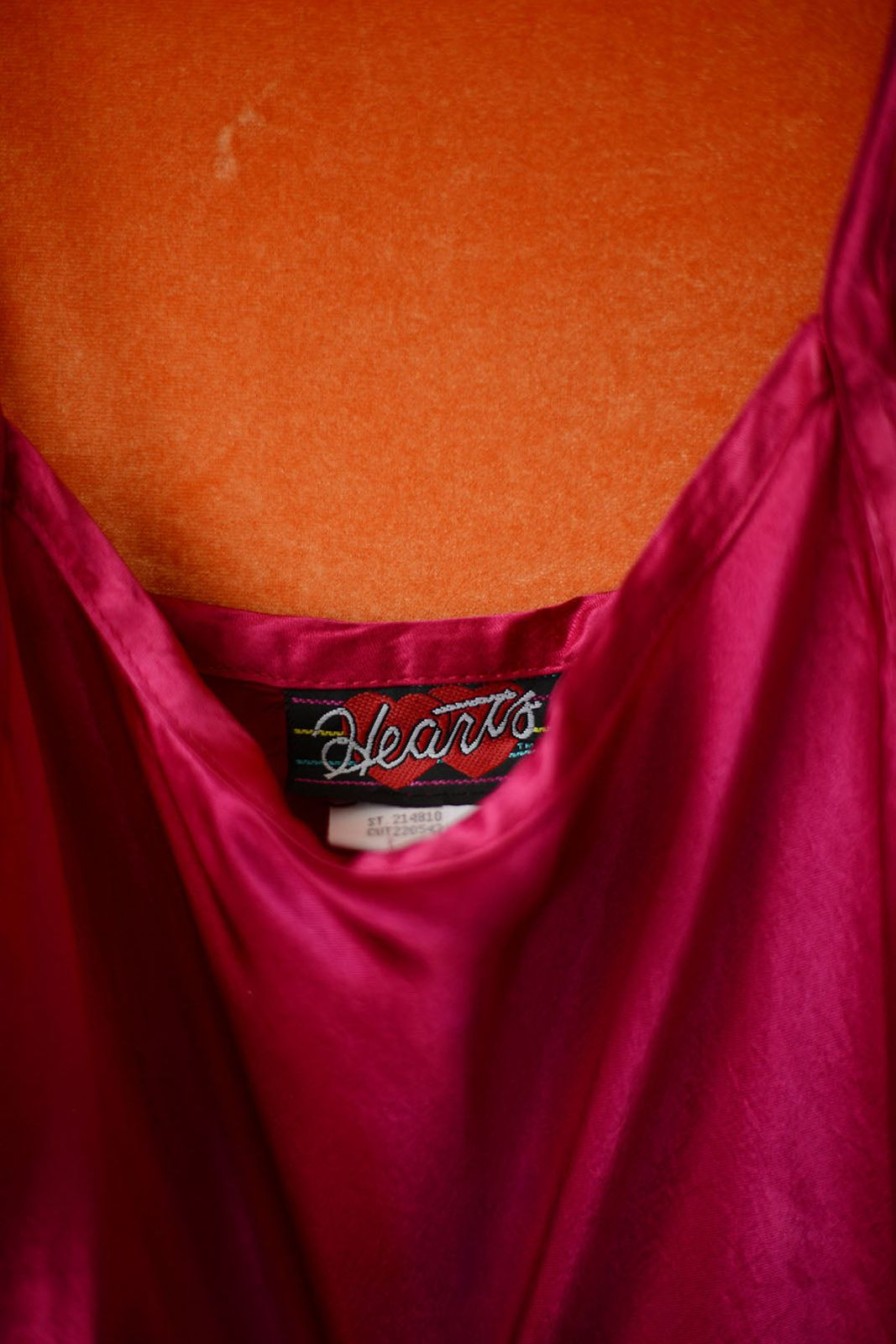 Dresses Bloda's Choice | Fuchsia Slippery Dress From 90'