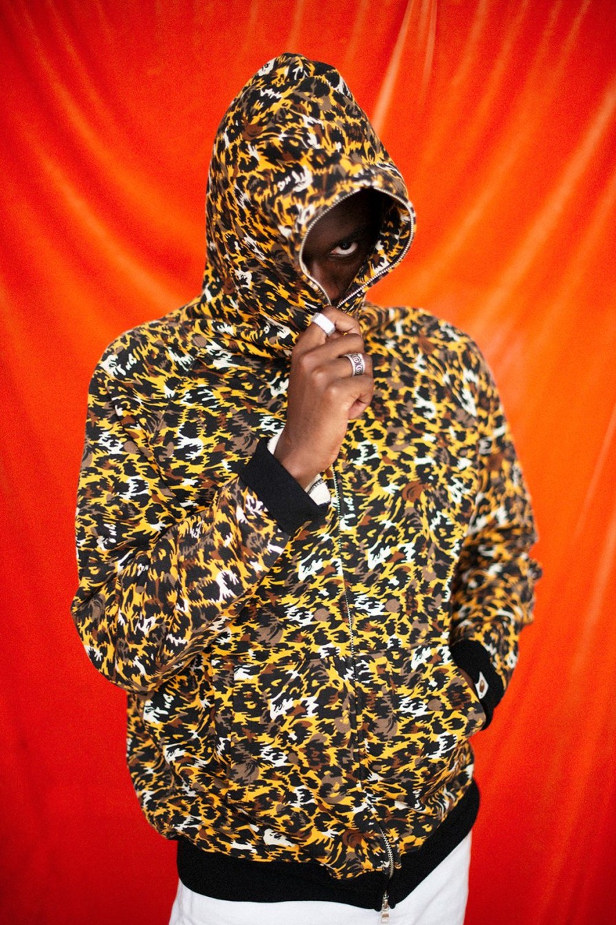 Tops Bloda's Choice | A Bathing Ape Leopard Print Camo Hoodie