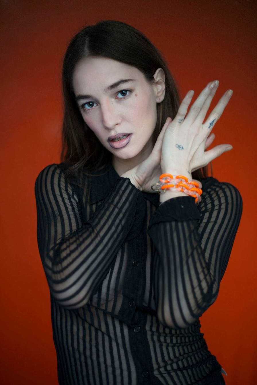 Accessories Bloda's Choice | Plastic Chain Bracelet Orange