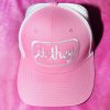 Accessories Bloda's Choice | It They Trucker Hat By Official Rebrand Pink