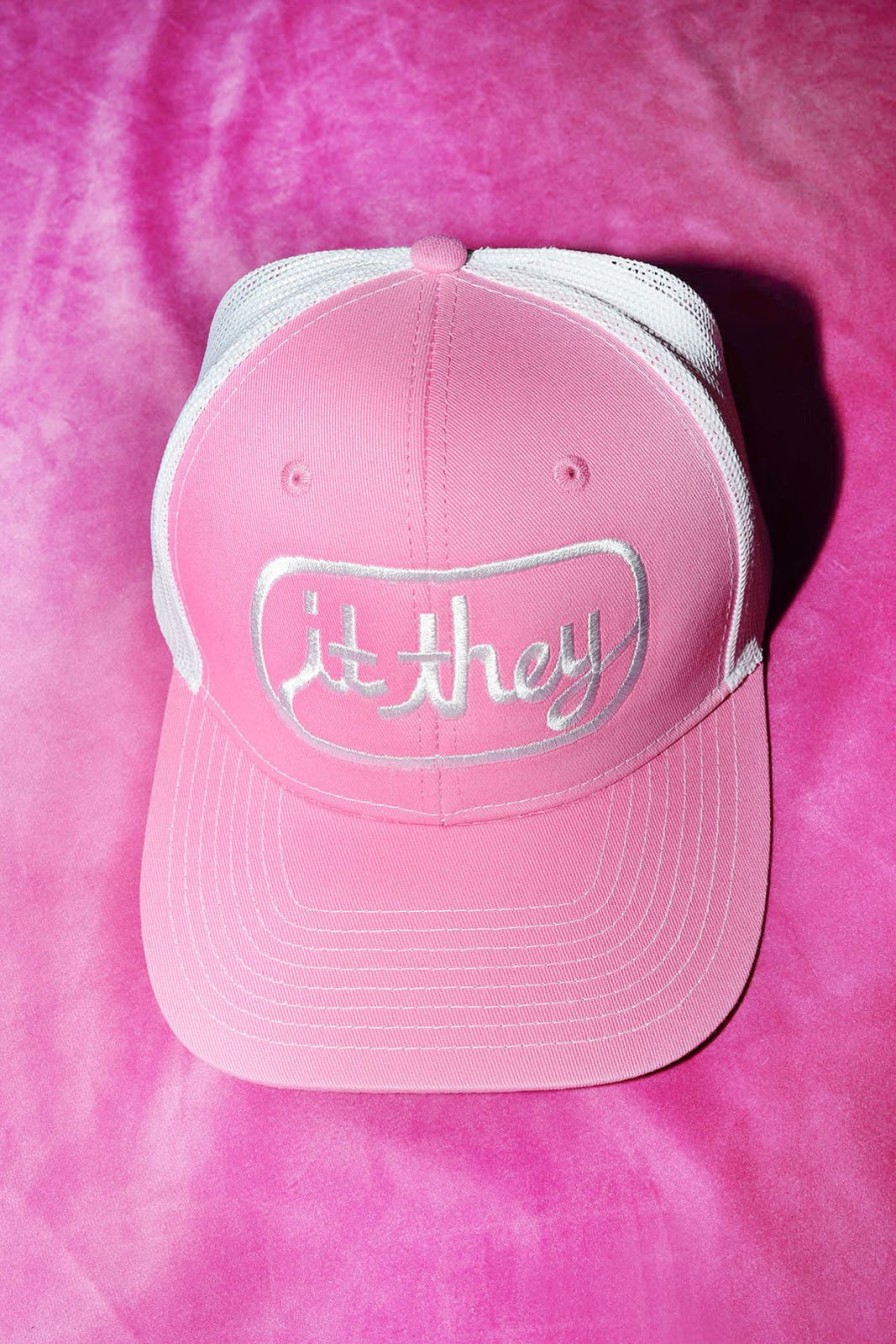 Accessories Bloda's Choice | It They Trucker Hat By Official Rebrand Pink