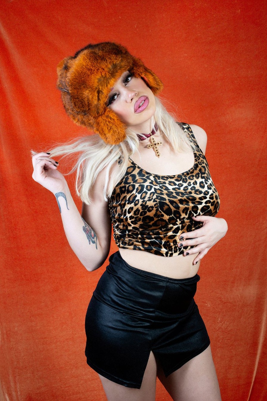 Tops Bloda's Choice | Vintage Leopard Tank Top