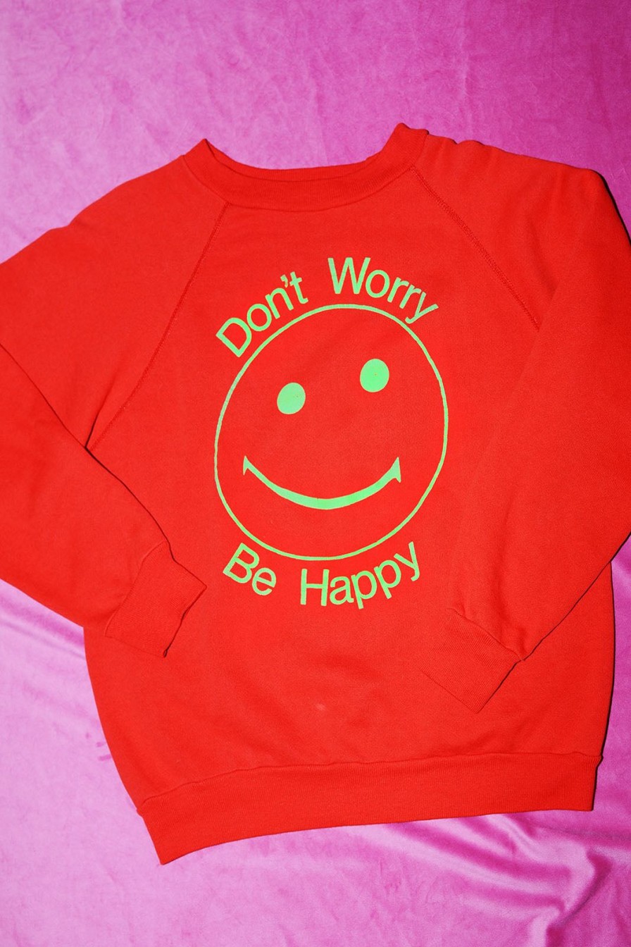 Tops Bloda's Choice | Dont Worry Be Happy Red